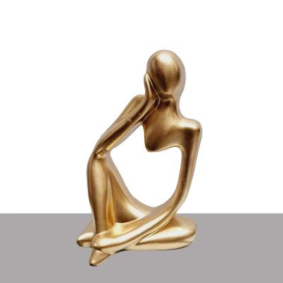 مجسمه سنگی مدل تندیس تفکر بسته 3 عددی