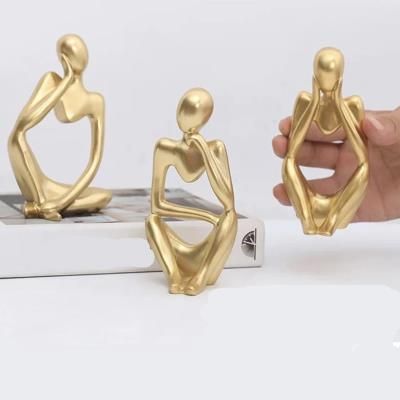 مجسمه سنگی مدل تندیس تفکر بسته 3 عددی