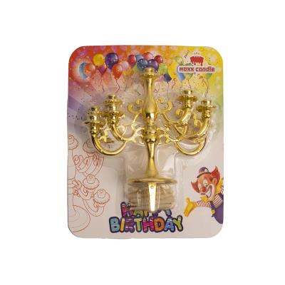 شمع تولد مدل شمعدونی